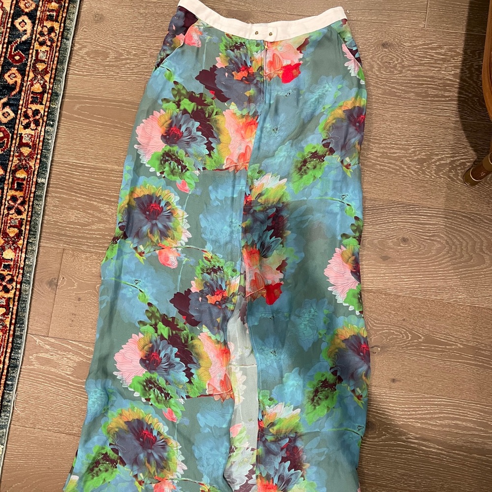 Alc floral printed maxi skirt